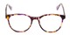 Front of The Getty Signature Reader in Purple/Brown Tortoise