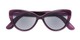 Folded of The Greer Reading Sunglasses in Matte Purple