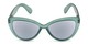 Front of The Greer Reading Sunglasses in Dark Matte Green