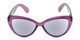 Front of The Greer Reading Sunglasses in Matte Purple