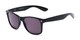 Angle of The Guthrie Reading Sunglasses in Black with Smoke, Women's and Men's Retro Square Reading Glasses