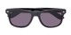 Folded of The Guthrie Reading Sunglasses in Black with Smoke