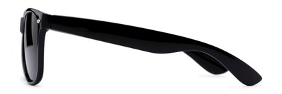 Side of The Guthrie Reading Sunglasses in Black with Smoke