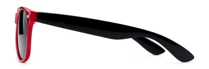 Side of The Guthrie Reading Sunglasses in Red/Black with Smoke