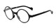 Angle of The Hance Folding Reader in Black, Women's and Men's Round Reading Glasses