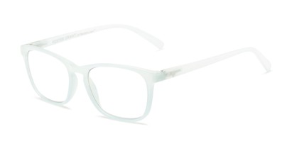 Angle of The Hannah - Foster Grant for Readers.com in Powder Blue, Women's Square Reading Glasses