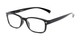 Angle of The Hardy Bifocal in Black, Women's and Men's Retro Square Reading Glasses