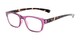 Angle of The Heart in Pink/Tortoise, Women's and Men's Retro Square Reading Glasses