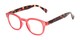 Angle of The Hemp in Red/Tortoise, Women's Round Reading Glasses