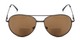 Front of The Hendrix Bifocal Reading Sunglasses in Grey with Amber