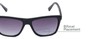 Detail of The Henry Bifocal Reading Sunglasses in Black with Smoke