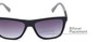 Detail of The Henry Bifocal Reading Sunglasses in Black/Grey with Smoke