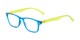 Angle of The Hepburn in Blue/Green, Women's and Men's Retro Square Reading Glasses