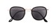 Folded of The Hitch Bifocal Reading Sunglasses in Black/Gold with Smoke