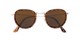 Folded of The Hitch Bifocal Reading Sunglasses in Tortoise/Gold with Amber