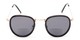 Front of The Hitch Bifocal Reading Sunglasses in Black/Gold with Smoke
