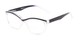 Angle of The Honor Bifocal in Glossy Clear/Purple, Women's Cat Eye Reading Glasses