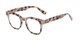 Angle of The Hopper in Grey/Yellow Tortoise, Women's and Men's Retro Square Reading Glasses