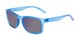 Angle of The Ingle Reading Sunglasses in Blue with Blue/Grey Mirror, Men's Rectangle Reading Sunglasses