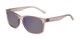 Angle of The Ingle Reading Sunglasses in Grey with Blue/Grey Mirror, Men's Rectangle Reading Sunglasses