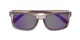 Folded of The Ingle Reading Sunglasses in Grey with Blue/Grey Mirror