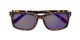 Folded of The Ingle Reading Sunglasses in Tortoise with Blue/Grey Mirror
