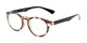 Angle of The Ivy League Bifocal in Brown Tortoise/Black, Women's and Men's Round Reading Glasses