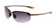 Angle of The Jack Bifocal Reading Sunglasses in Matte Tortoise with Smoke, Women's and Men's Sport & Wrap-Around Reading Sunglasses