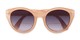 Folded of The January Bifocal Reading Sunglasses in Light Brown with Smoke