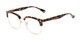 Angle of The Jean in Tortoise, Women's Browline Reading Glasses