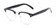 Angle of The Jet Setter in Black, Women's and Men's Browline Reading Glasses