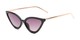 Angle of The Jillian in Black, Women's Round Reading Glasses