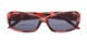 Folded of The Karissa Bifocal Reading Sunglasses in Pink Tortoise with Smoke