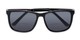Folded of The Kearney Bifocal Reading Sunglasses in Matte Black with Smoke
