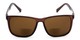 Front of The Kearney Bifocal Reading Sunglasses in Matte Brown with Amber