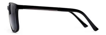 Side of The Kearney Bifocal Reading Sunglasses in Glossy Black with Smoke