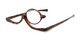 Angle of The Kellyn Makeup Reader in Brown Tortoise, Women's Round Reading Glasses