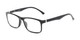 Angle of The Lambert Photochromic Reader in Black with Smoke, Women's and Men's Retro Square Reading Glasses