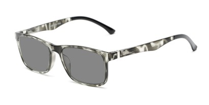 Front of The Lambert Photochromic Reader in Black Tortoise with Smoke