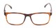 Front of The Lambert Photochromic Reader in Brown Stripe with Smoke