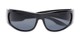 Folded of The Lance Bifocal Reading Sunglasses in Black with Smoke