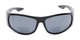 Front of The Lance Bifocal Reading Sunglasses in Black with Smoke