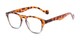 Angle of The Landis in Tortoise/Grey, Women's and Men's Square Reading Glasses