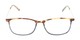 Front of The Leah in Tortoise/Blue