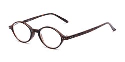 Angle of The Lennon in Tortoise, Women's and Men's Round Reading Glasses