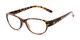 Angle of The Lillian in Tortoise, Women's Oval Reading Glasses