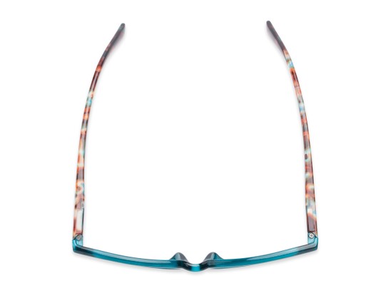 Overhead of The Liv in Teal Green/Tortoise