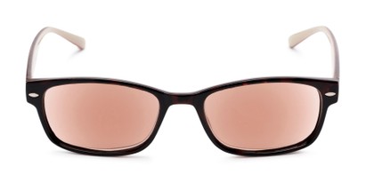 Front of The Liverpool Reading Sunglasses in Tortoise with Amber