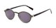 Angle of The Loft Reading Sunglasses in Green/Tortoise with Smoke, Women's and Men's Round Reading Sunglasses