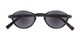 Folded of The Loft Reading Sunglasses in Black/Tortoise with Smoke